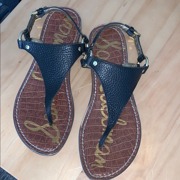 Sam Edelman Shoes - Sam Edelman Gigi T-Strap Thong Leather Sandal 7.5